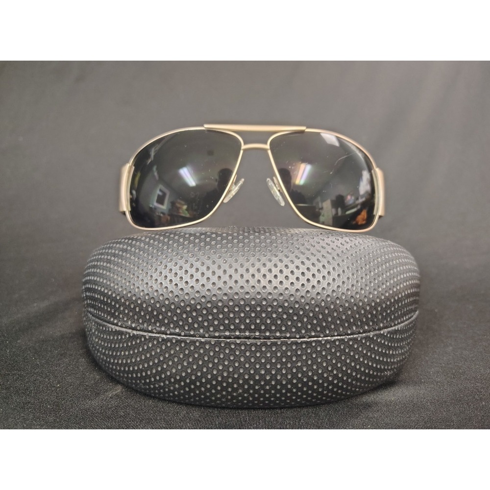 Guess Aviator Sunglasses - Gold Tone Metal Frame with Black Temples‎ & Case